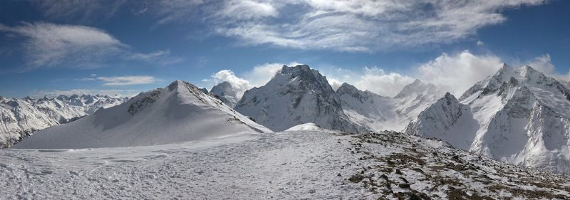 кавказ, домбай, эльбрус Домбай-Ульген фото превью