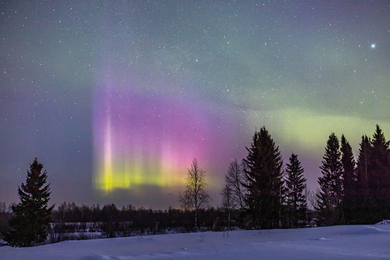 Сказочное небо над Печорой фото превью