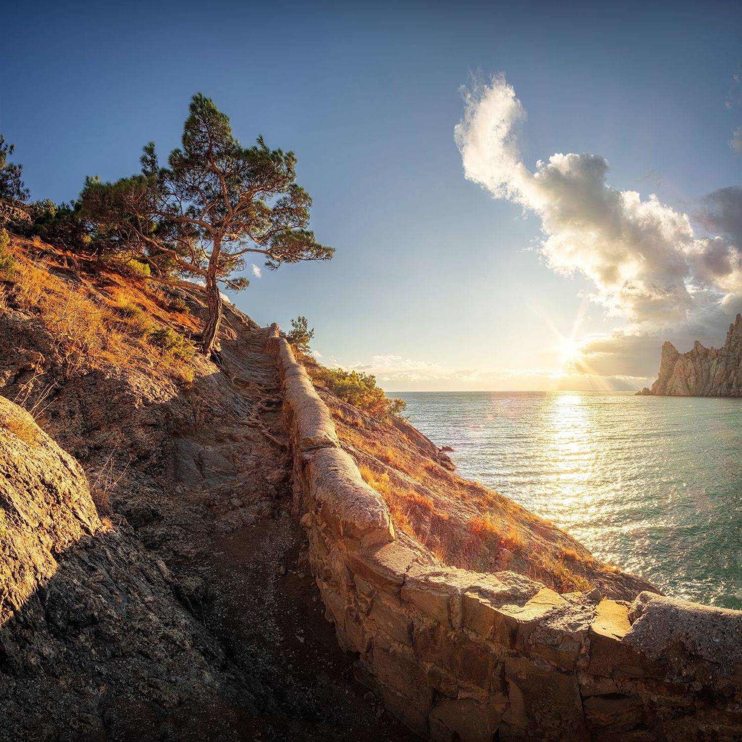 новый свет, крым, юбк, осень, черное море, закат, капчик, Глеб Желтов