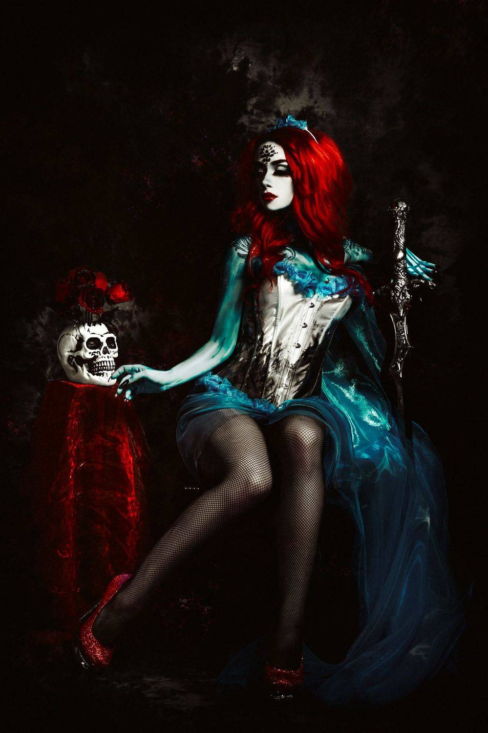 woman, portrait, conceptual, studio, bodyart, Руслан Болгов (Axe)