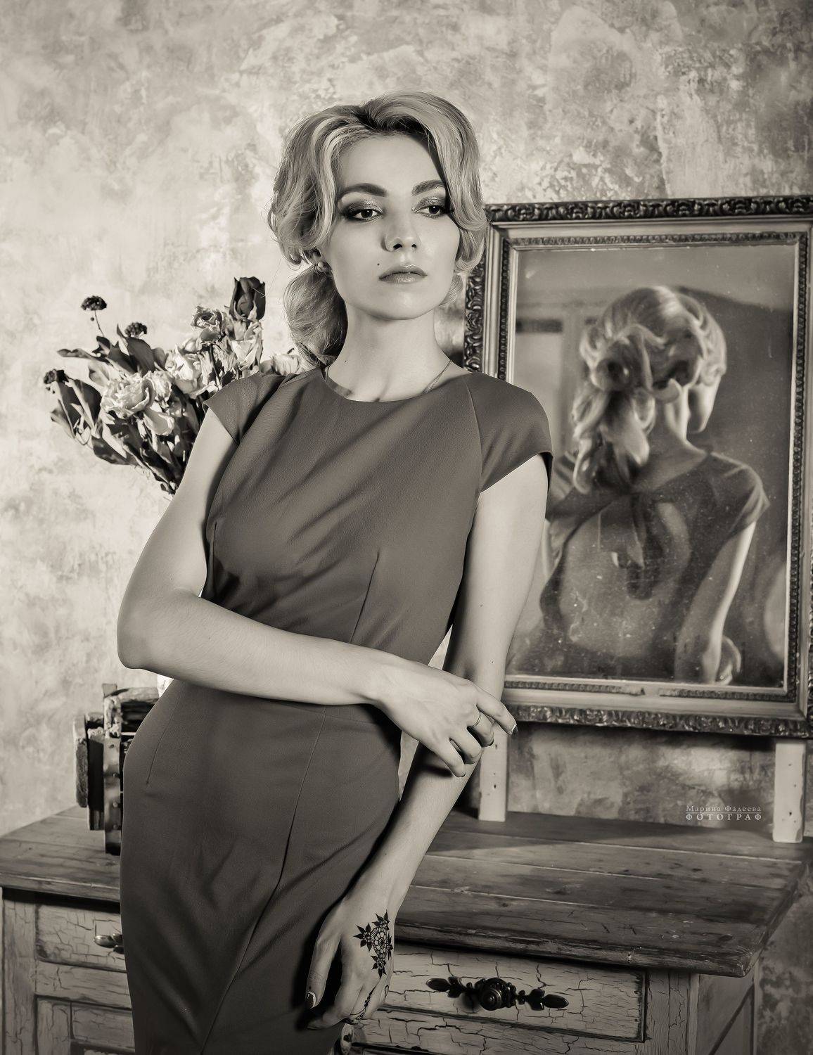 девушка, портрет, женский портрет, ретро,  Мариночка