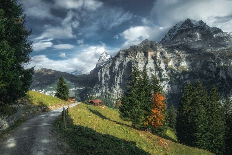 landscape,alps,murren,mountains,travel Eiger фото превью
