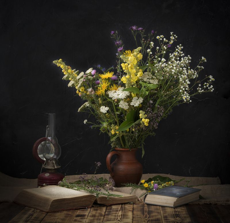 Полевые цветы фото превью