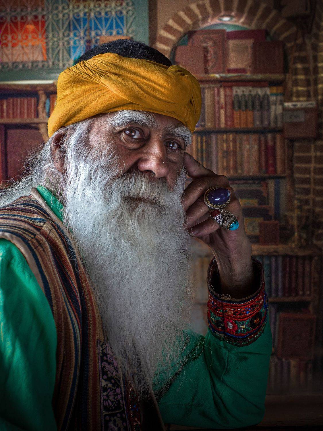 #Forehead #Chin #Eye #Beard #Temple #Facial hair #Wrinkle #Moustache #Turban #Shelf #Portrait #book , Mehdi Zavvar