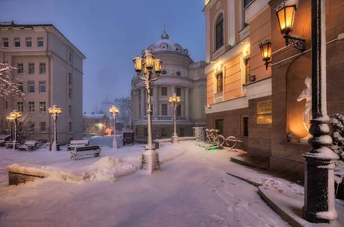 Заснеженная Москва