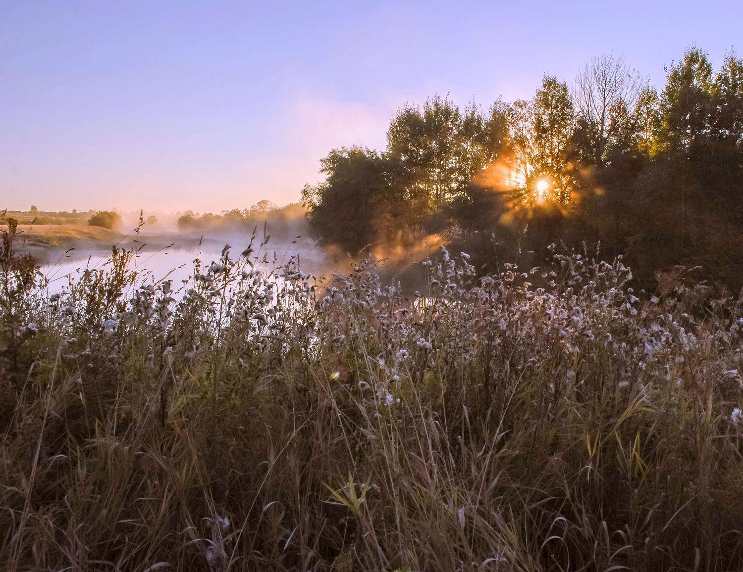 вологодская область река вожега рассвет, Valentina Vershinina
