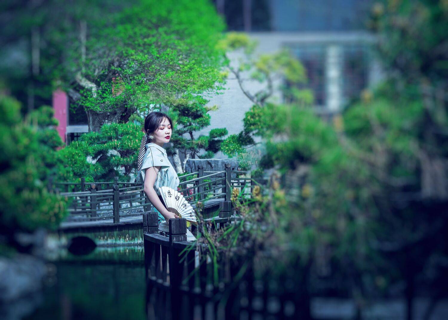 唐苑   旗袍少女, 吴 微雨墨烟鸿