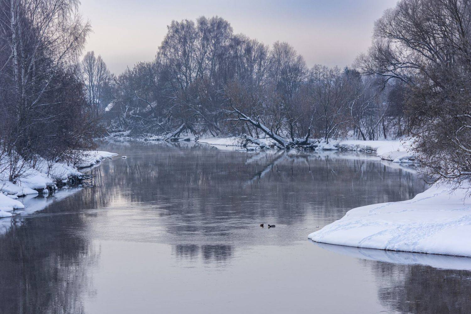 река, тишина, дымка, Владимир Штыриков
