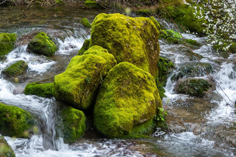 Планински поток фото превью