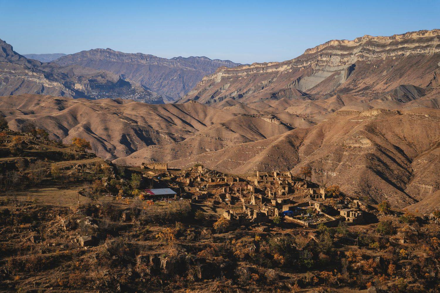 dagestan, desert, mountains, erosion, nature, landscape, ancient, rock, caucasus, aul, village, countryside, valley,, Бугримов Егор
