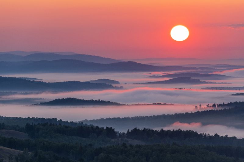 Багряное утро фото превью