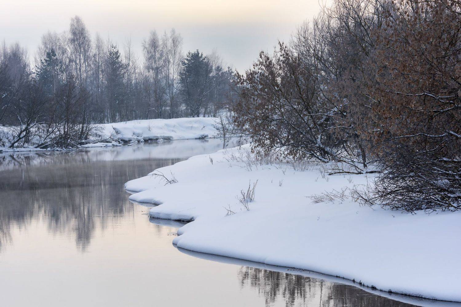 река, тишина, дымка, Владимир Штыриков