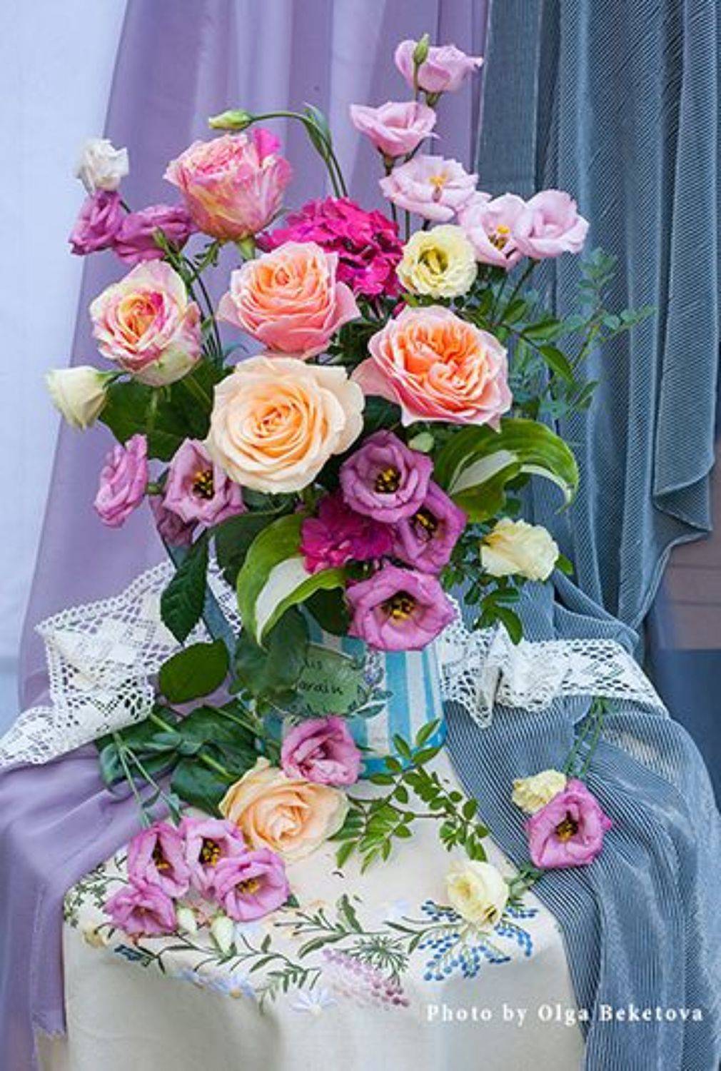 эустома цветы букет, Бекетова Ольга