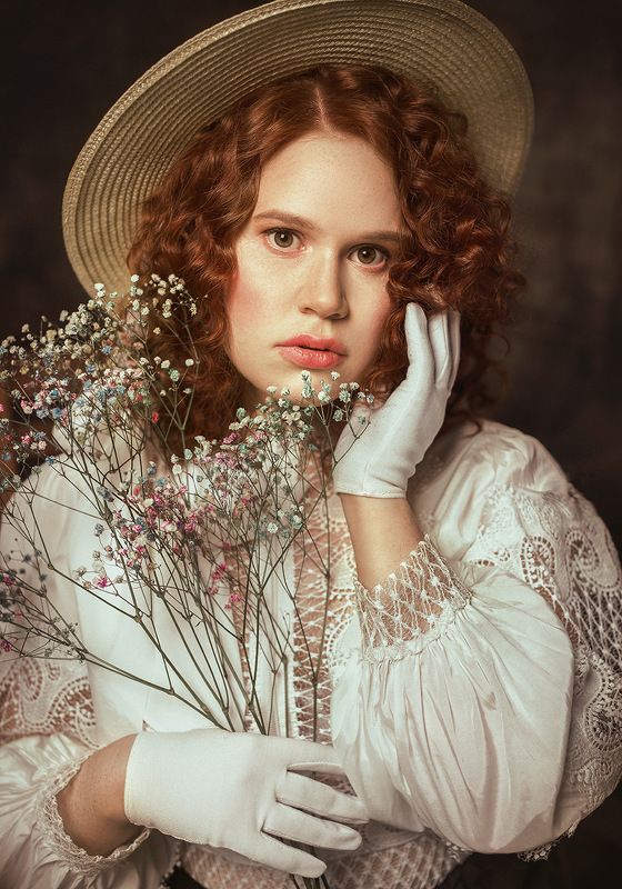 винтаж, портрет, леди, постановочное, portrait, canon, 85mm  фото превью