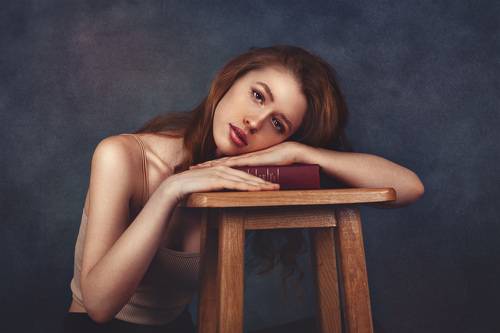 Girl with book