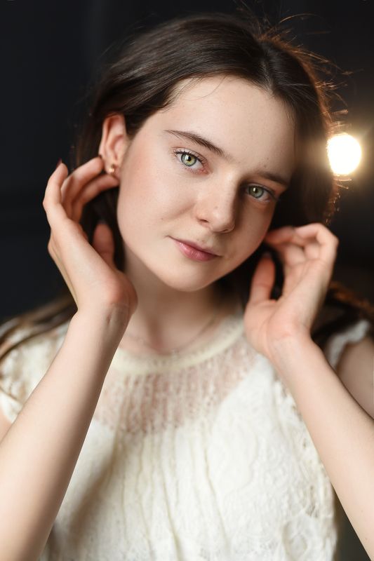 портрет , девочка, весна , portrait , girl Школьница фото превью