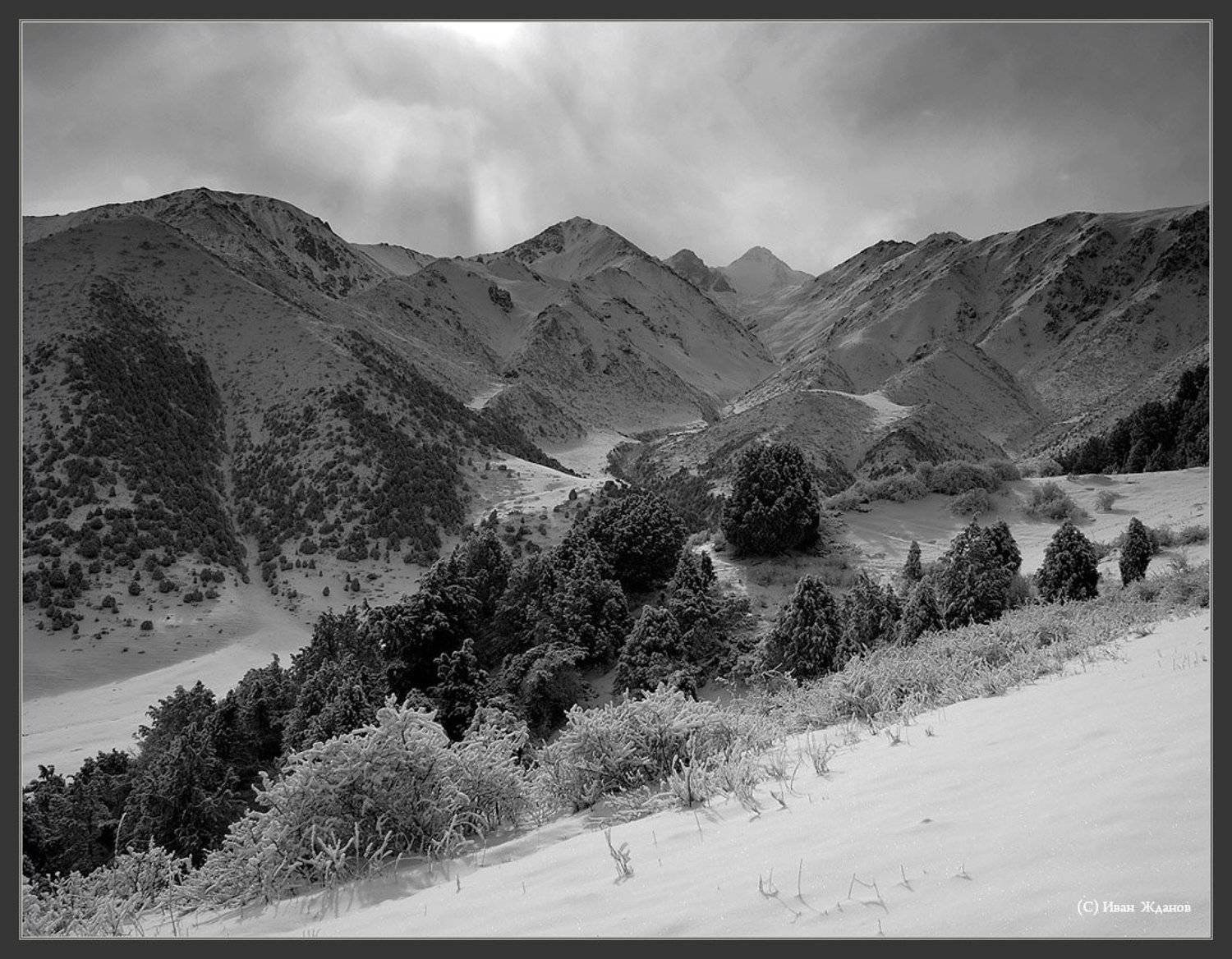 горы, кыргызстан, киргизия, тянь-шань, ноябрь,, Иван Жданов