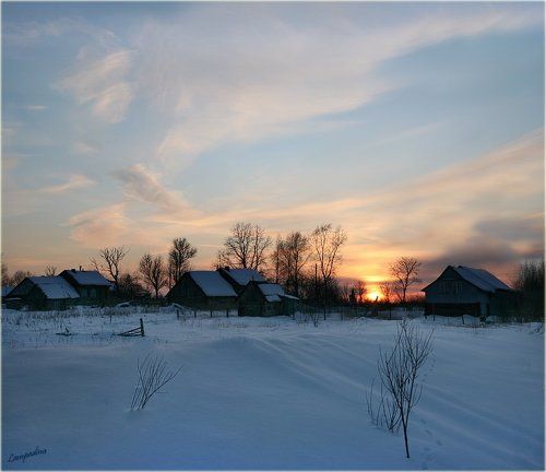 Про русскую деревню (Закат в Харитоново)
