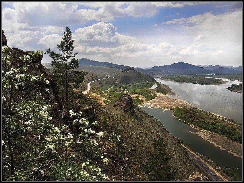 река, горы, селенга, бурятия, весна, Игорь Глушко