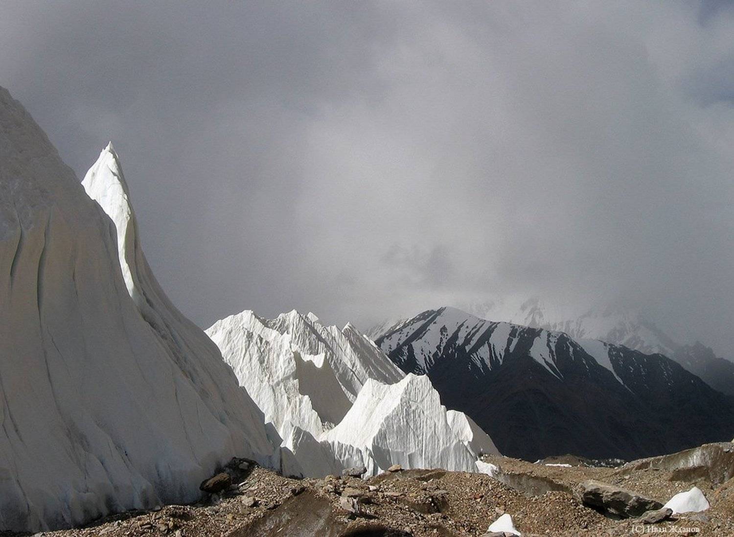 горы, китай, каракорум, ледник, гашербрум, кальгаспоры,, Иван Жданов