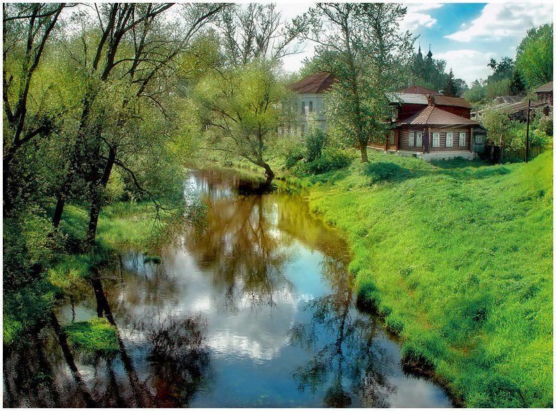 нерехта, кострома, река, май, весна Нерехта в мае фото превью