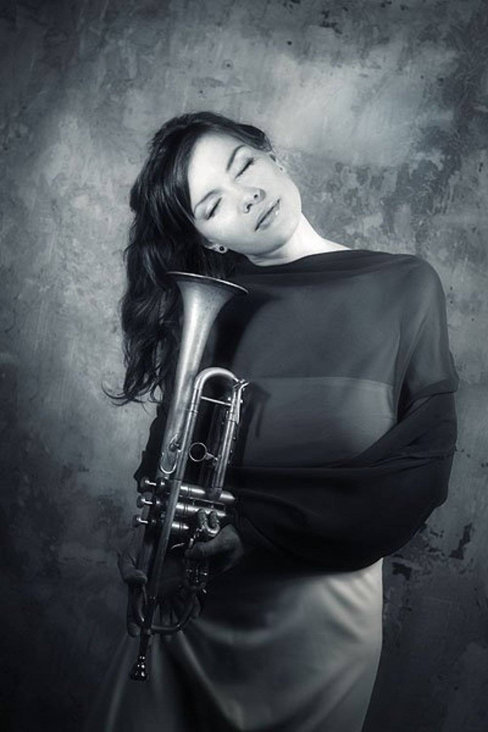 девушка, слушать, труба, Milky_Jane