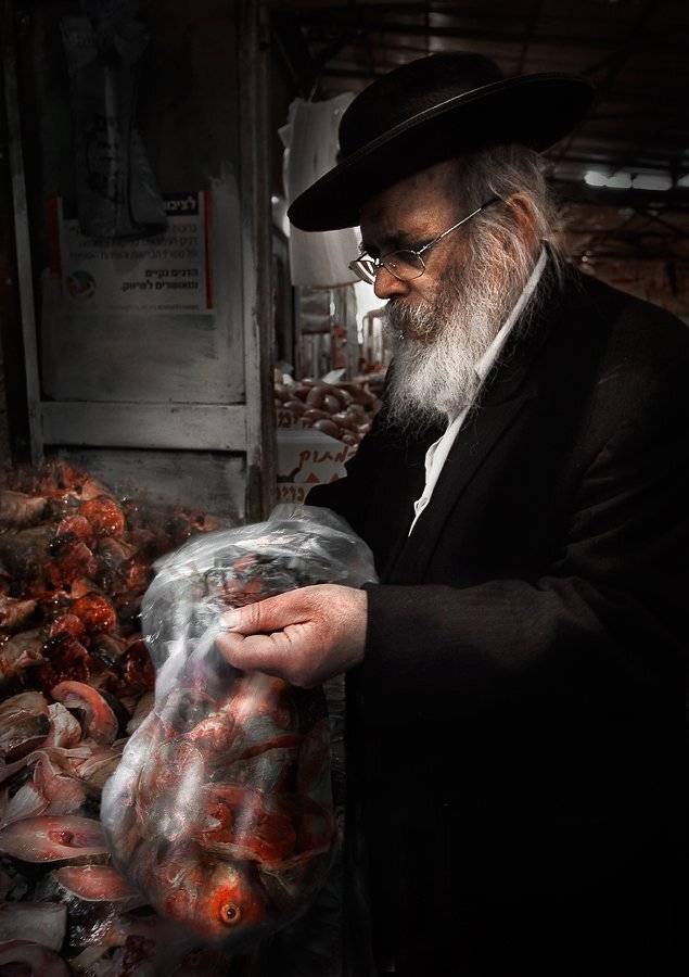 иерусалим, человек, рынок, рыба, fish-eye, Maxim_Shamota