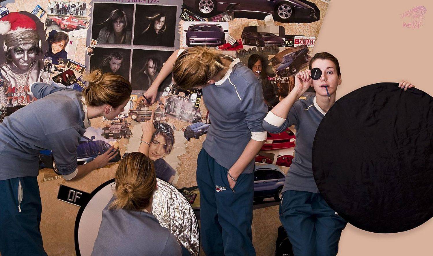 квартира, стена, отражатель, фотограф, Petlya