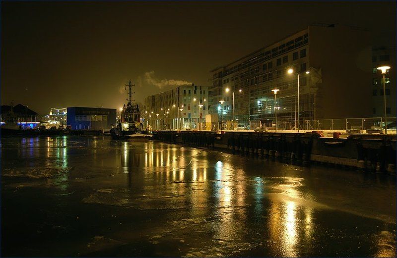 таллинн, порт, холод, февраль, 2007 Предрассветная... фото превью