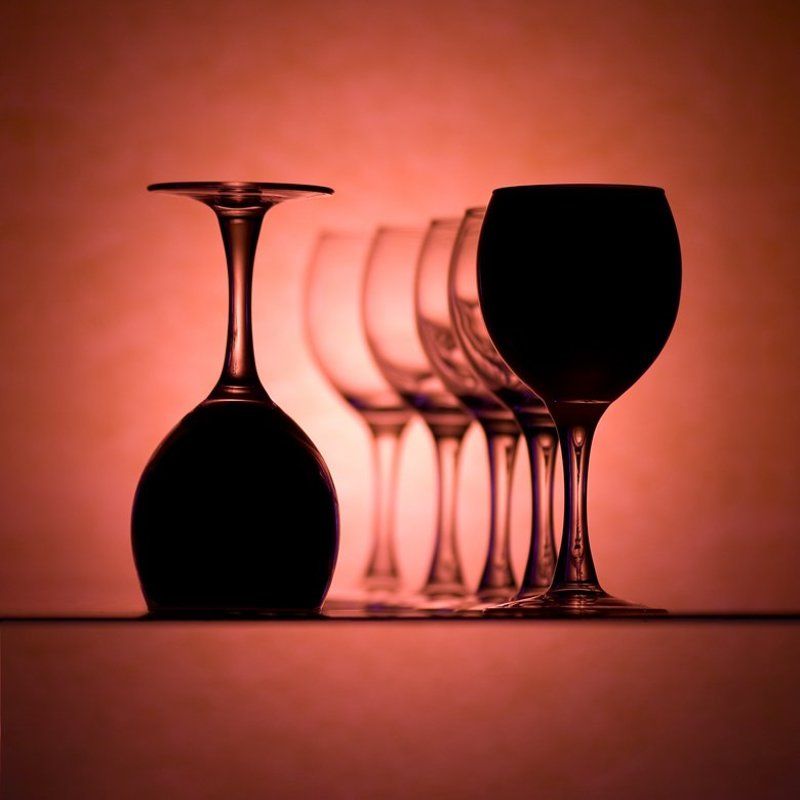 фужеры, стекло, силуэт Rhythm-N-Shadows фото превью