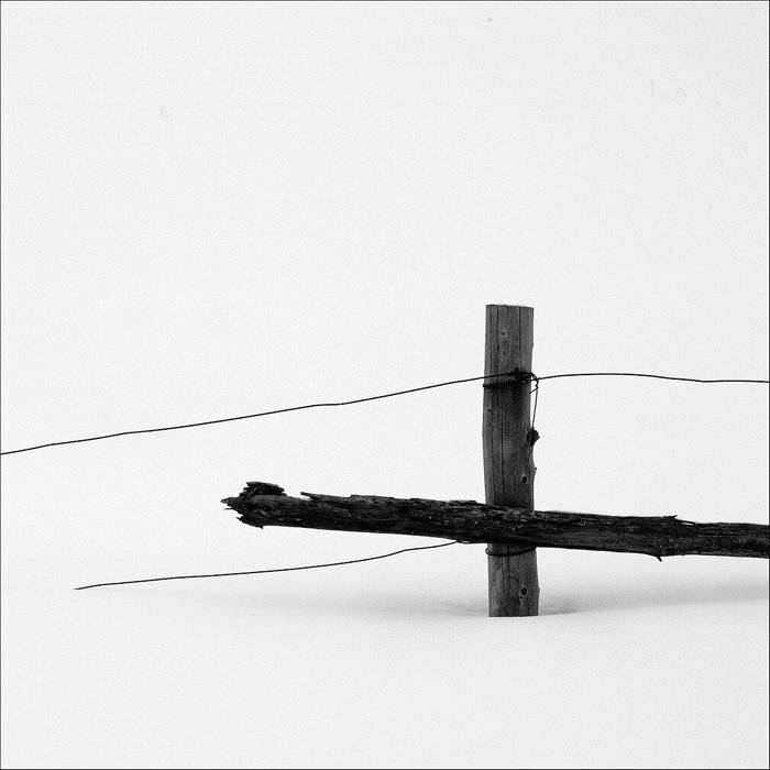 снег, забор, тонкая черная линия, senjor