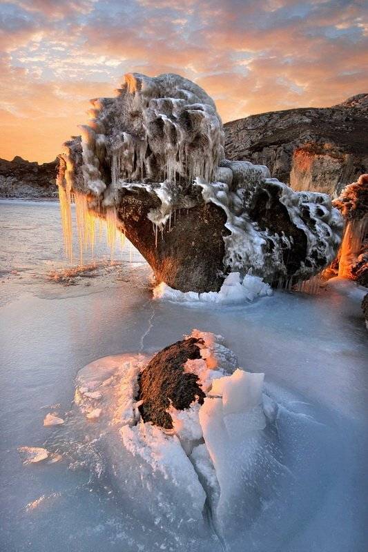 зима,лёд,азов,крым., Андрей  Золочевский