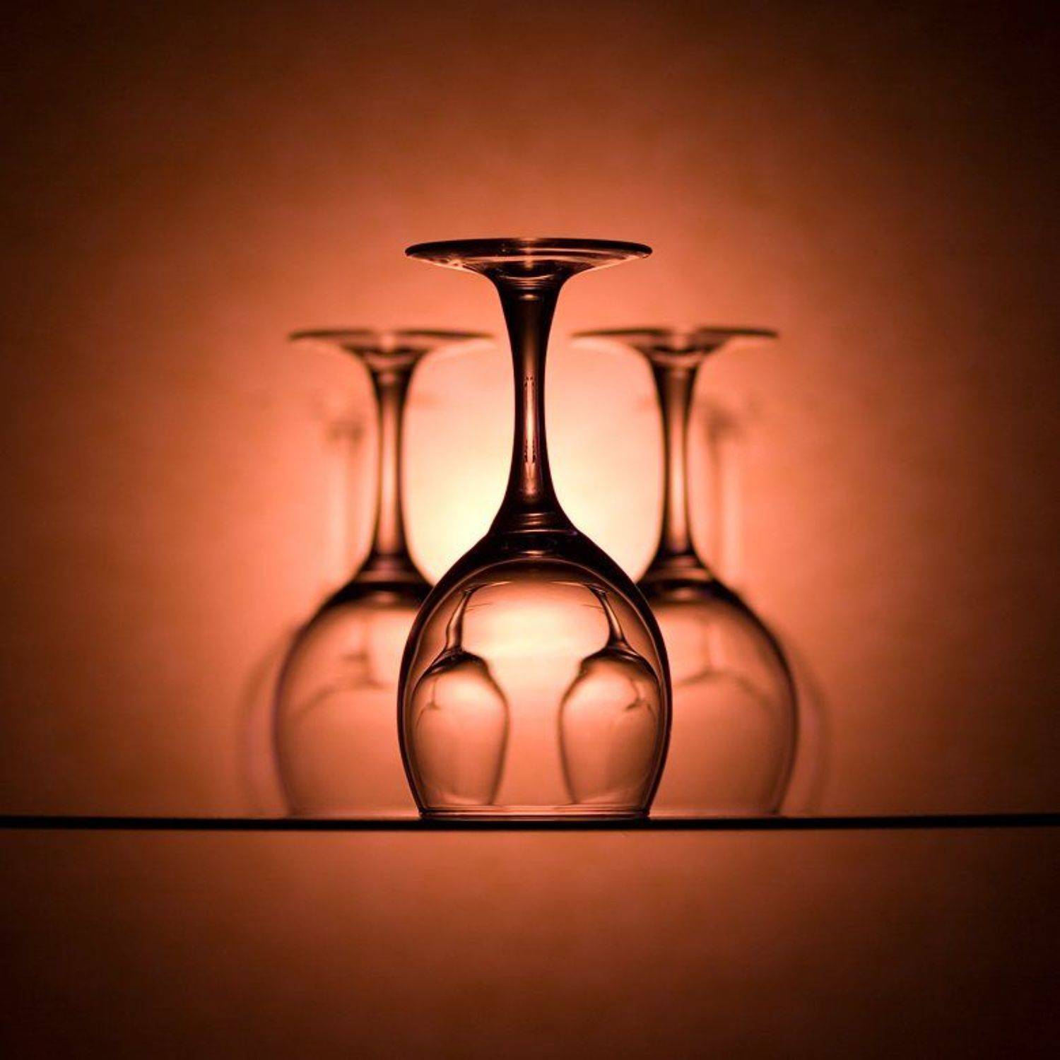 фужеры, стекло, силуэт, Александр Дубовицкий