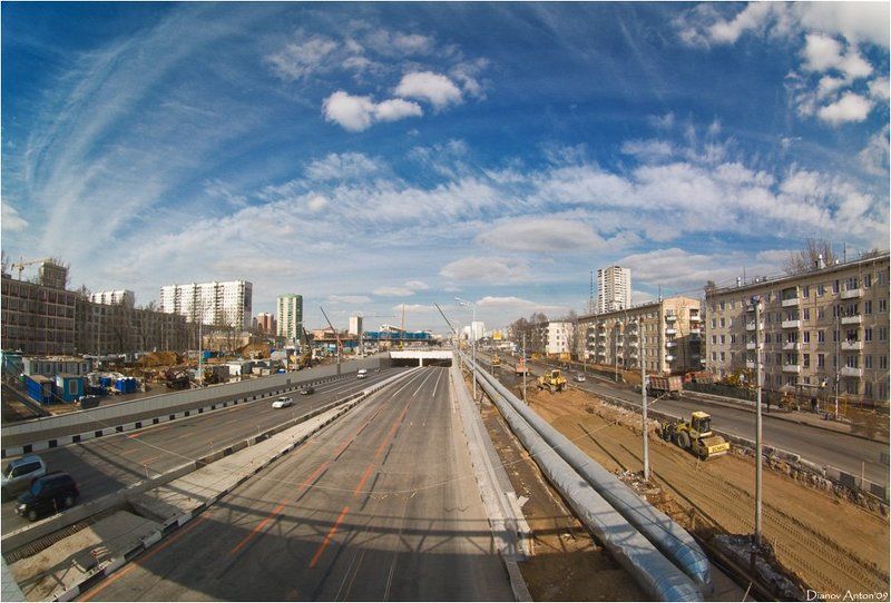 москва, небо, улица, стройка, тоннель Полтора года спустя... фото превью
