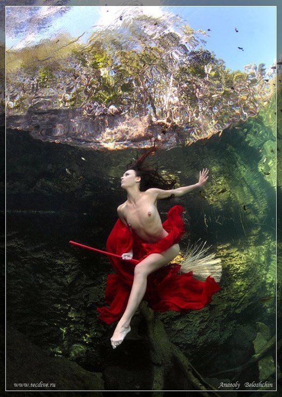 mexica, underwater, photo, cave, escandido, anatoly, beloshchin, canon, 5d, mark, ii Полет на шабаш (Подводное фото) фото превью