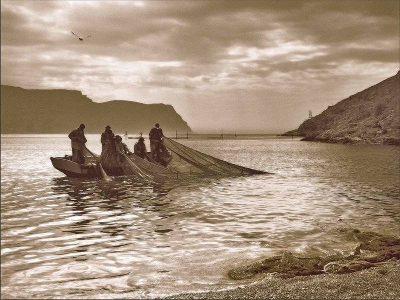 крым,рыбаки,балаклава., Андрей  Золочевский