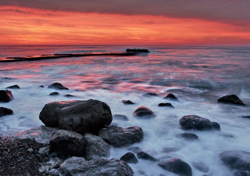 море,утро \
