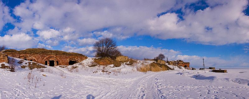 форт, кронштадт, панорама, пейзаж Форт Северный 4 фото превью
