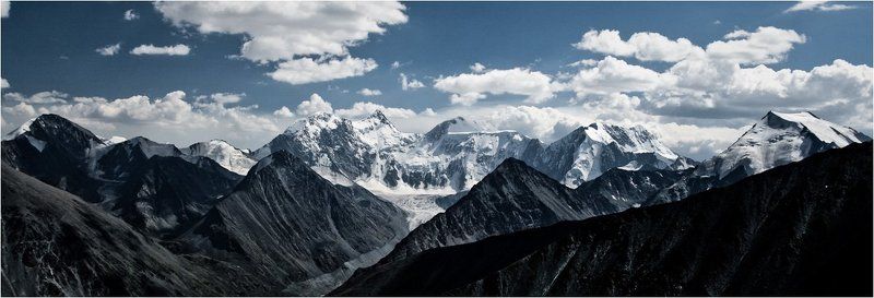 алтай, белуха, небо, облака, горы Небо. Облака. Горы. фото превью