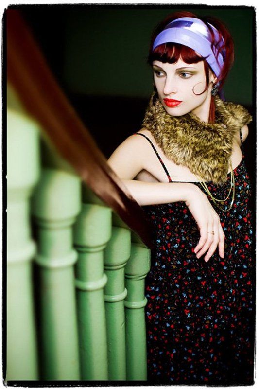 зелёная, лестница *** фото превью