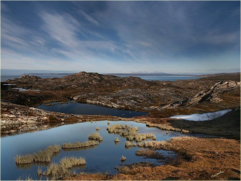 баренцево море, малая немецкая бухта, перевал, п/о рыбачий А впереди Рыбачий! фото превью