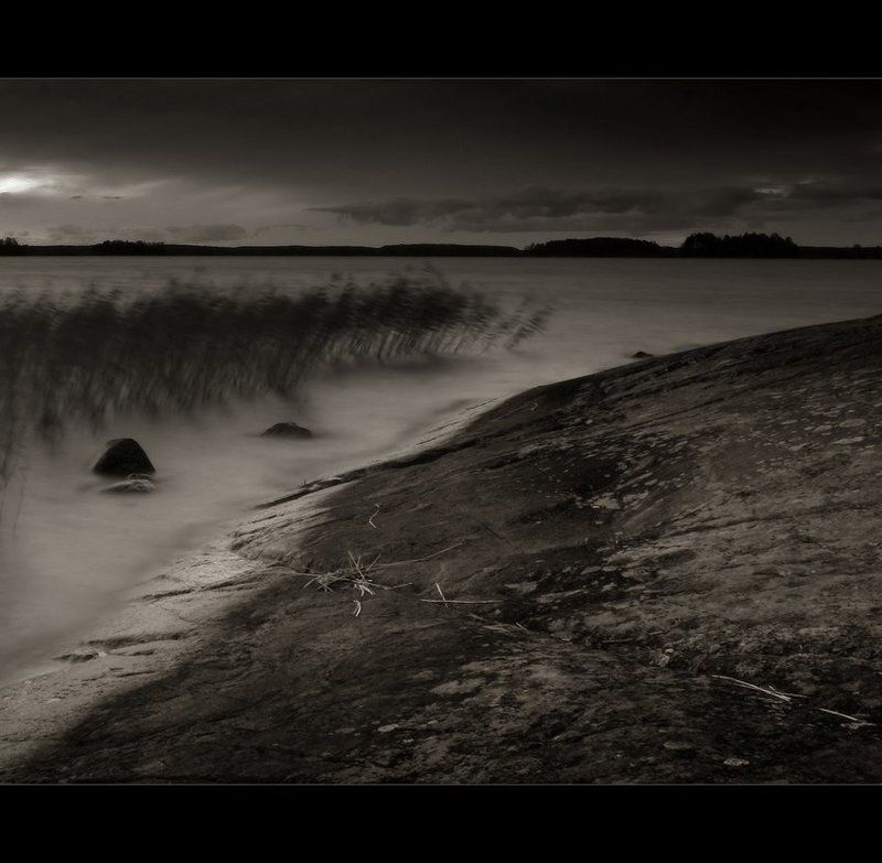 вуокса, октябрь, вечер Сумерки октября фото превью