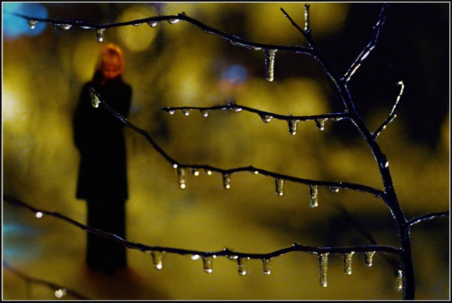 девушка, ночь, одиночество, слёзы, Пётр Мусатов