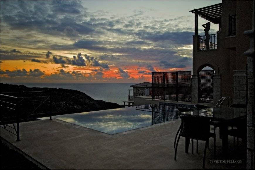 кипр, закат, вилла, женщина, Виктор Перякин
