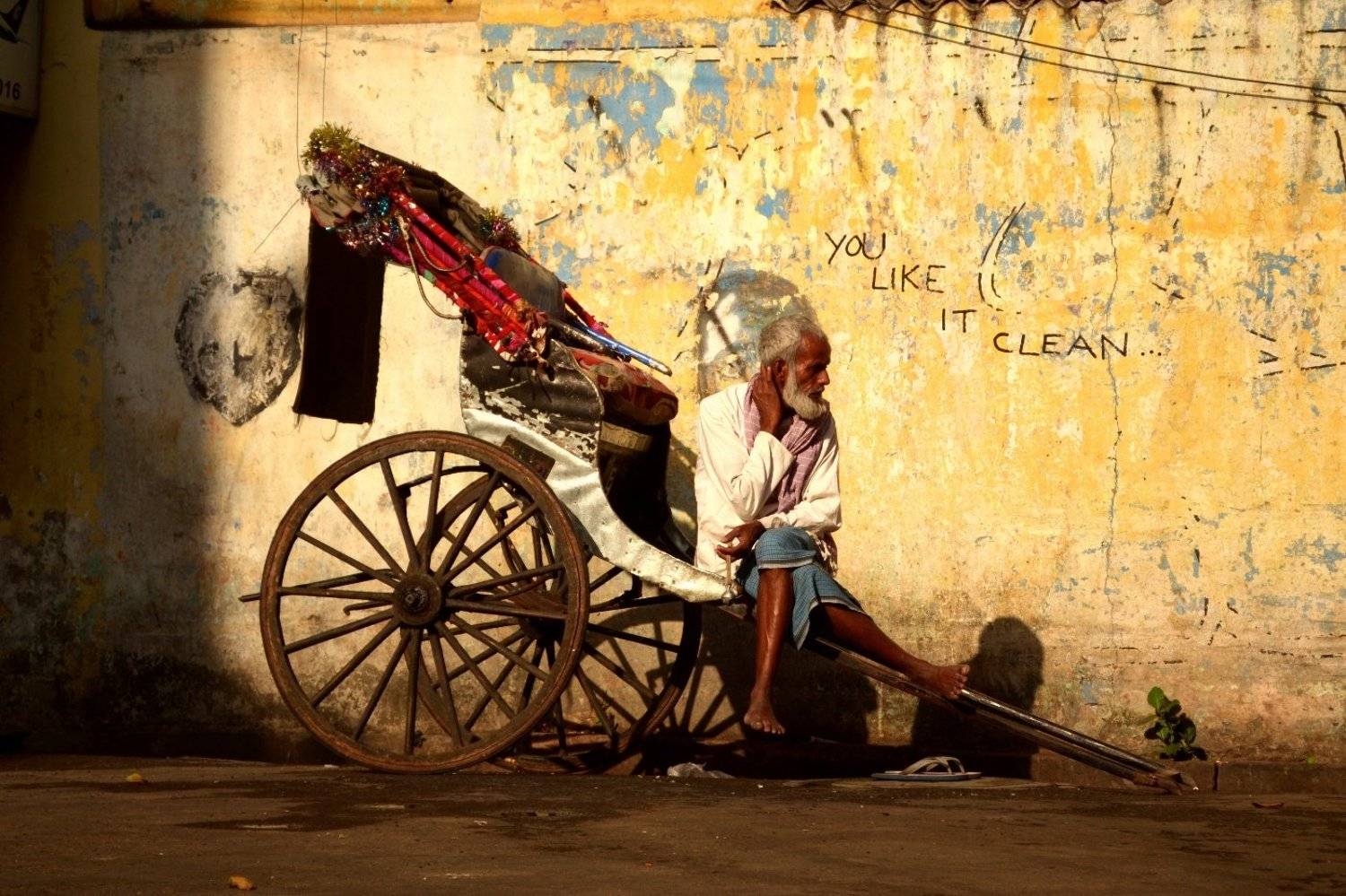 India, Город, Индия, Калькута, Рикша, Улица, Karas Vitalka