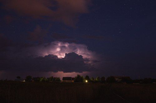 Гроза за деревней