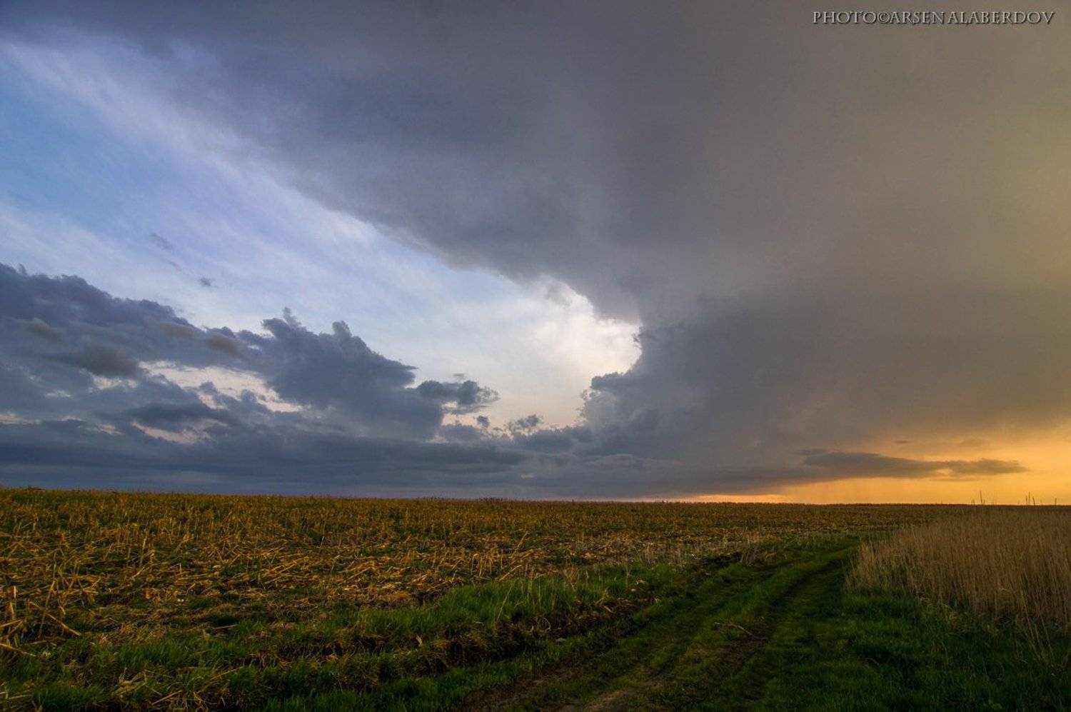 Гроза, Дорога, Небо, Облака, Арсен Алабердов