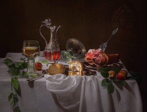 Натюрморт в голландском стиле с мясом