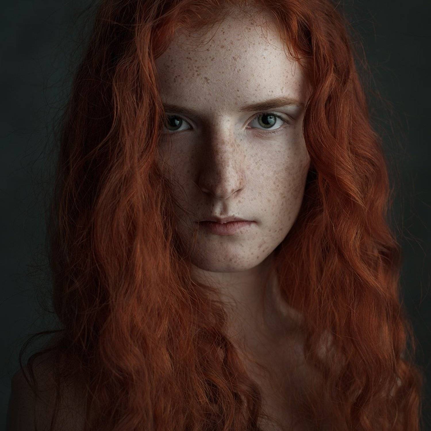 1x1, Ginger, Girl, Portrait, Red, Роман Филиппов