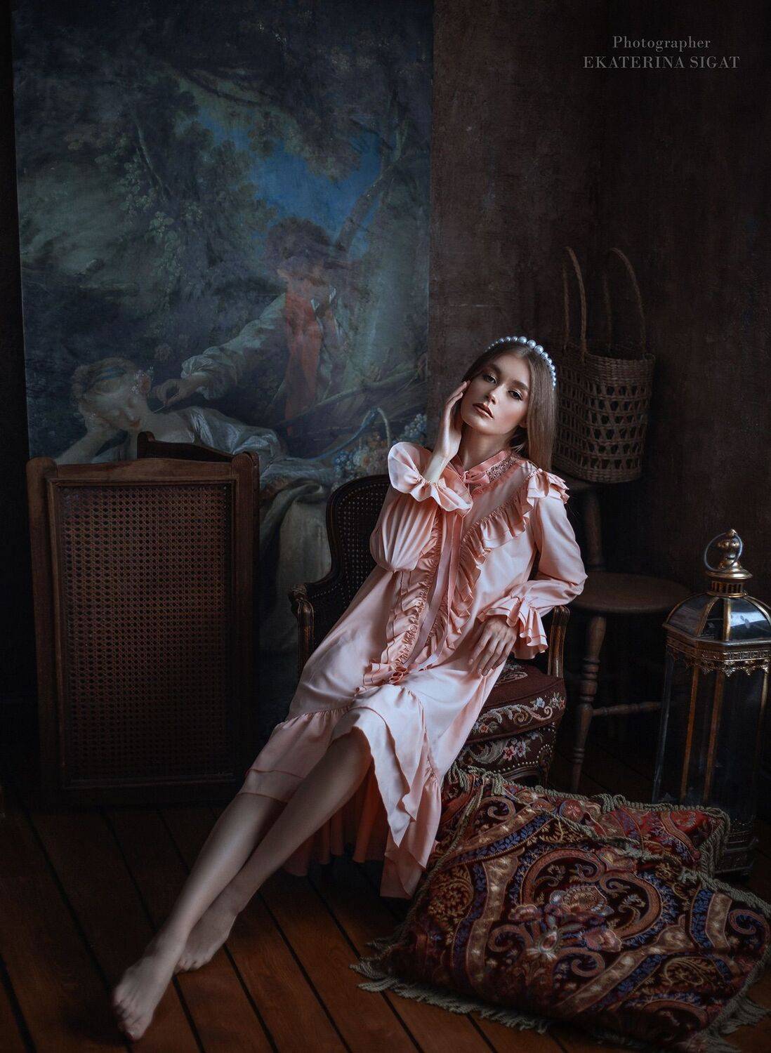 портрет, женский, портрет,  винтаж, ретро, постановочное, Сигат Екатерина